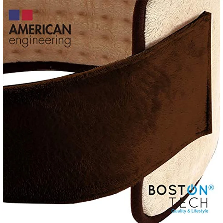 Boston Tech WE116 Heizkissen elektrisch für Bauch und Rücken Tasche - Heizgürtel mit 3 Temperaturstufen & Abschaltautomatik - Wärmegürtel mit verstellbarem Band und Klettverschluss Anthrazit 29x69cm – Bild 3