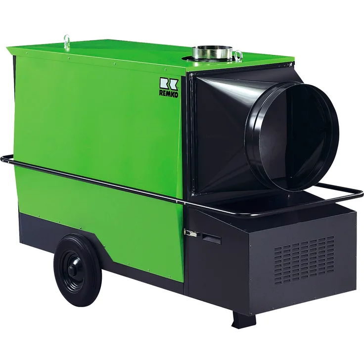 REMKO Heizkanone "CLK 120", 105 kW Heizöl/Diesel mit Abgasführung für Hallen und Werkstätten, kompakt und sofort einsatzbereit