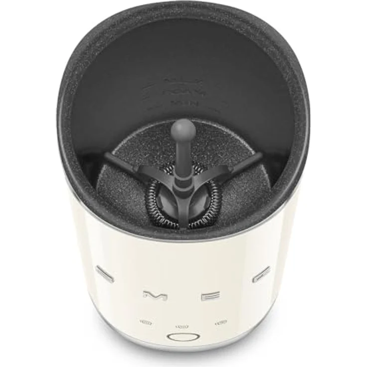 Smeg MFF02CREU Milchaufschäumer, creme, mit keramisch beschichtetem Innenraum und drei Heiz- und Schäumfunktionen – Bild 8