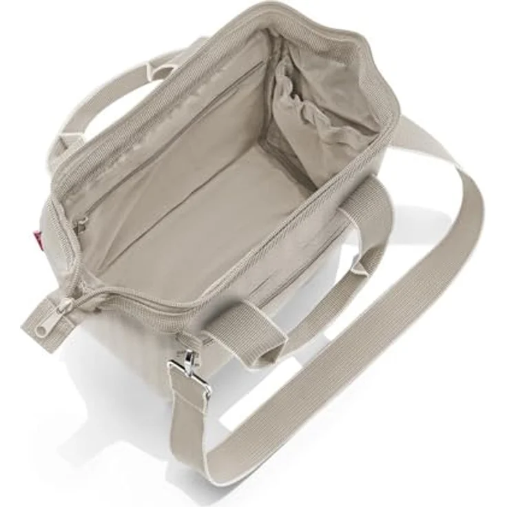 reisenthel allrounder cross herringbone sand – Kleine Crossbody Bag mit abnehmbarem und verstellbarem Schultergurt – Aus wasserabweisendem Material – Bild 3