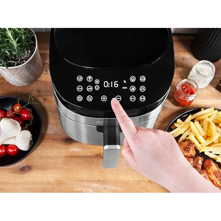 GASTROBACK #42583 Design Heißluftfritteuse Air Pro XXL, Air Fryer mit 6,5 Liter Füllvolumen, 8 voreingestellte Programme, Touch-Bedienfeld – Bild 3
