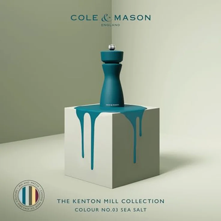 Cole & Mason Kenton Salz- und Pfeffermühle, 15cm, Verstellbarer Mahlgrad, Langlebiges Keramikmahlwerk, Verschiedene Farben verfügbar – Bild 2