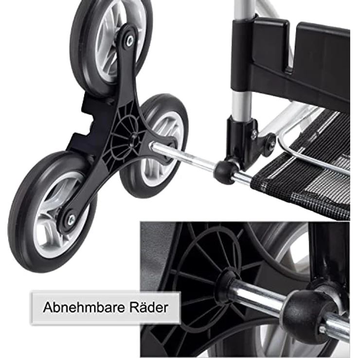 ANDERSEN Einkaufstrolley - Treppensteiger Royal Shopper Aiko blau 47 L Einkaufsroller,modern,Reflektor, Aluminium, klappbar, Räder abnehmbar, – Bild 5