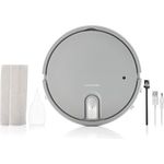 InnovaGoods Multifunktionaler wiederaufladbarer Staubsaugerroboter 5 in 1 Varob, Grau - Kompakt, leise, Desinfektions-UV-Licht, Luftbefeuchter, Aroma-Diffusor