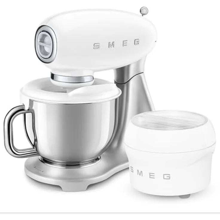 Smeg SMF04WHEU, Küchenmaschine in Weiß mit 800 Watt, 10 Geschwindigkeitsstufen und 4,8 L Edelstahlschüssel – Bild 7