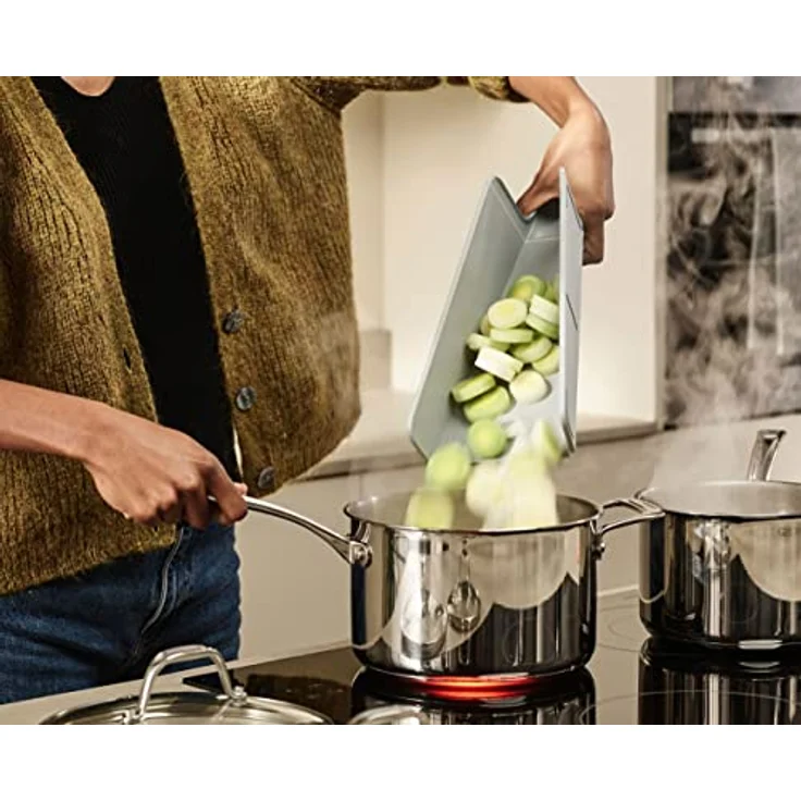 Joseph Joseph Chop2Pot Plus Faltbares Schneidebrett (Groß) - Schwarz – Bild 5