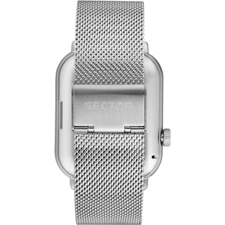 Sector No Limits S-07 Smartwatch Herren, Digital, 38 mm, IP68 wasserdicht, Milanaise-Mesh-Stahlarmband – Bild 3