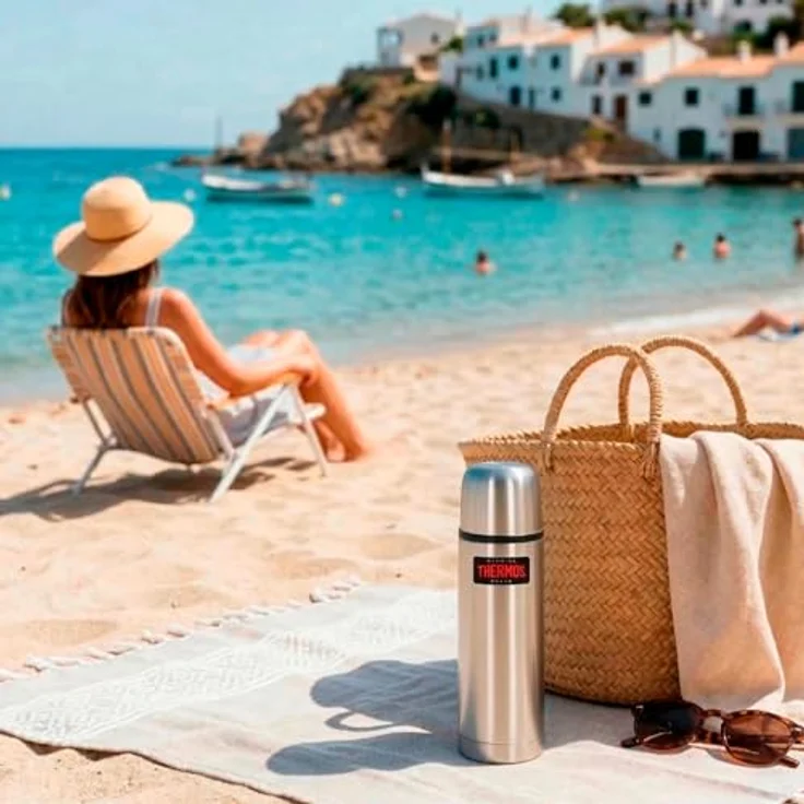 THERMOS 4019.205.050 Thermosflasche Light & Compact, Edelstahl mattiert 0,55 l, Spülmaschinenfest, 12 Stunen heiß, 24 Stunden kalt – Bild 7