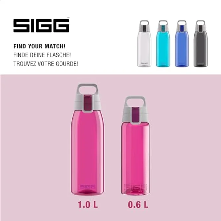 SIGG Trinkflasche TOTAL COLOR Berry 1L, beere – Bild 6
