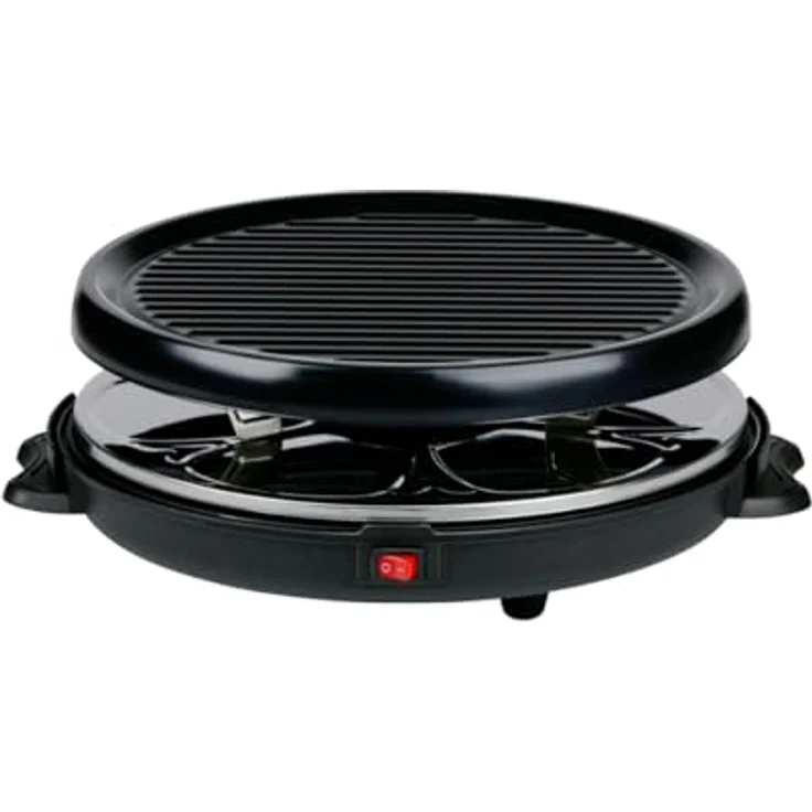 Alpina Raclette Grill 800W, mit abnehmbarer Grillplatte für geselliges Kochen – Bild 2