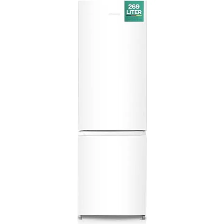 Heinrich´s HEINRICHS Kühlgefrierkombination 269 Liter, LED Beleuchtung, leise 39dB, weiß