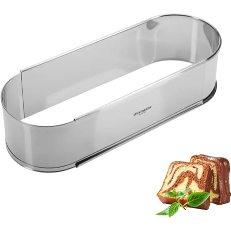 Westmark ausziehbare Backform, 27 bis 40 cm, Oval, Rostfreier Edelstahl, Silber, 31352260 – Bild 2