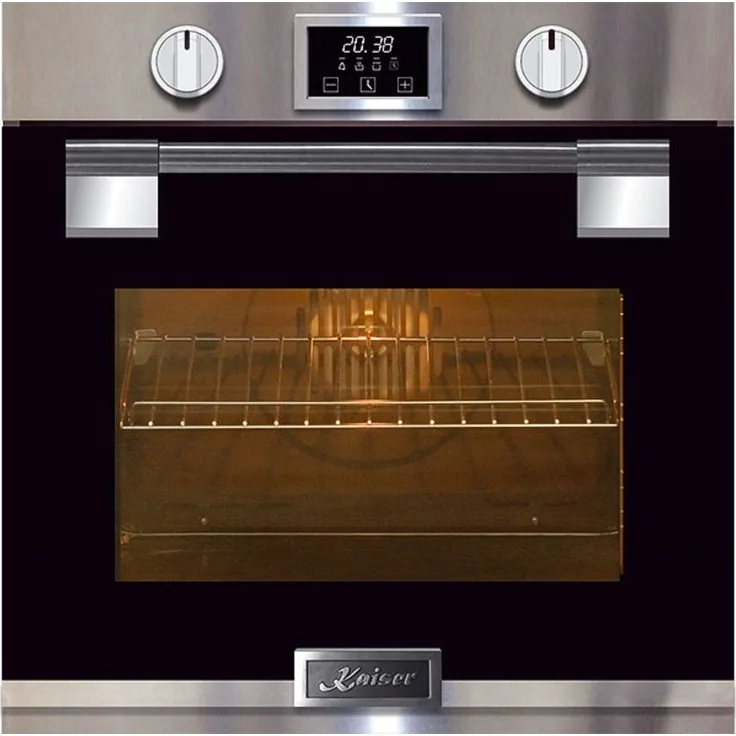 Kaiser Küchengeräte Pyrolyse Backofen EH 6337/10, Avantgarde Pro, Inox/Schwarzes Glas, 11 Funktionen
