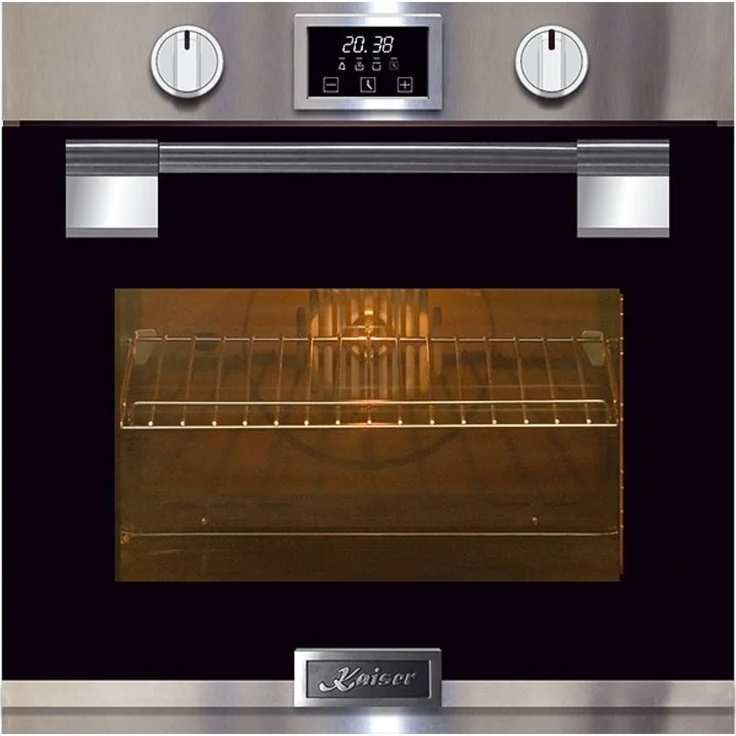 Kaiser Küchengeräte Pyrolyse Backofen EH 6337/10, Avantgarde Pro, Inox/Schwarzes Glas, 11 Funktionen