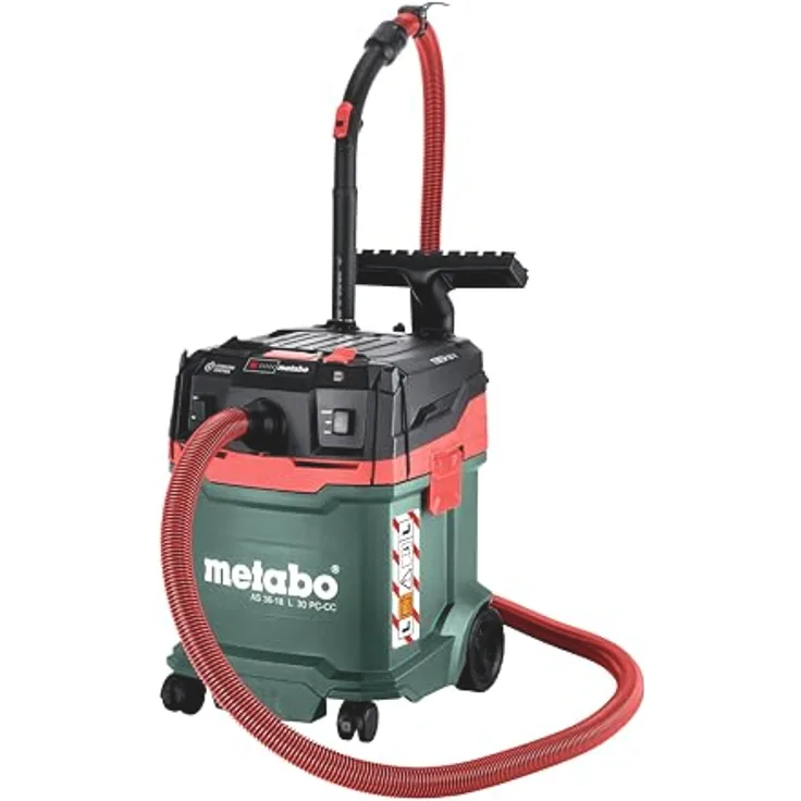 Metabo Akku-Sauger AS 36-18 L PC-CC, 18 V, Luftleistung 3300 l/min, Unterdruck 140 hPa, Volumen 30 l, Staubsauger 602073850