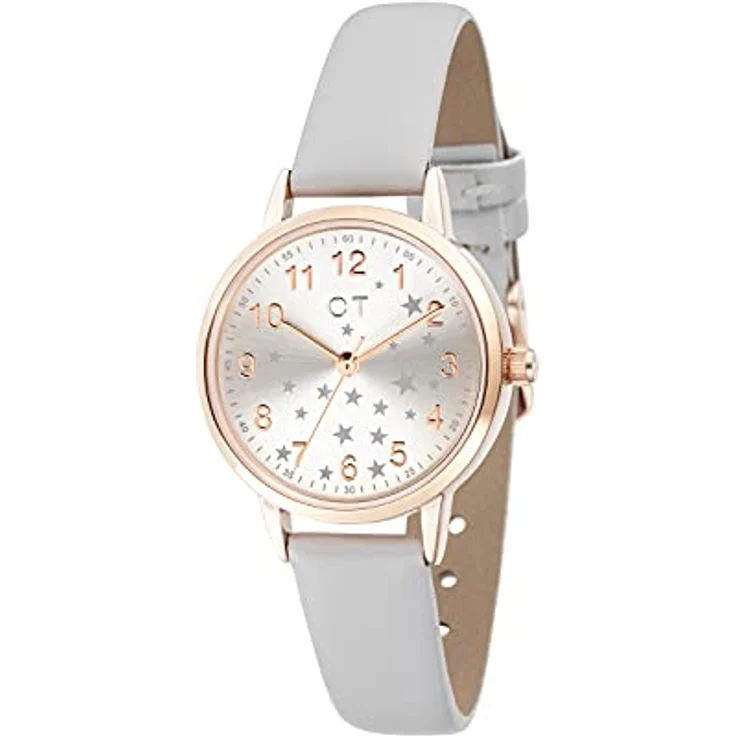 Cool Time Mädchen Kinder Armbanduhr, roségold mit metallischen Sternchen und Japanischem Qualitätswerk – Bild 2