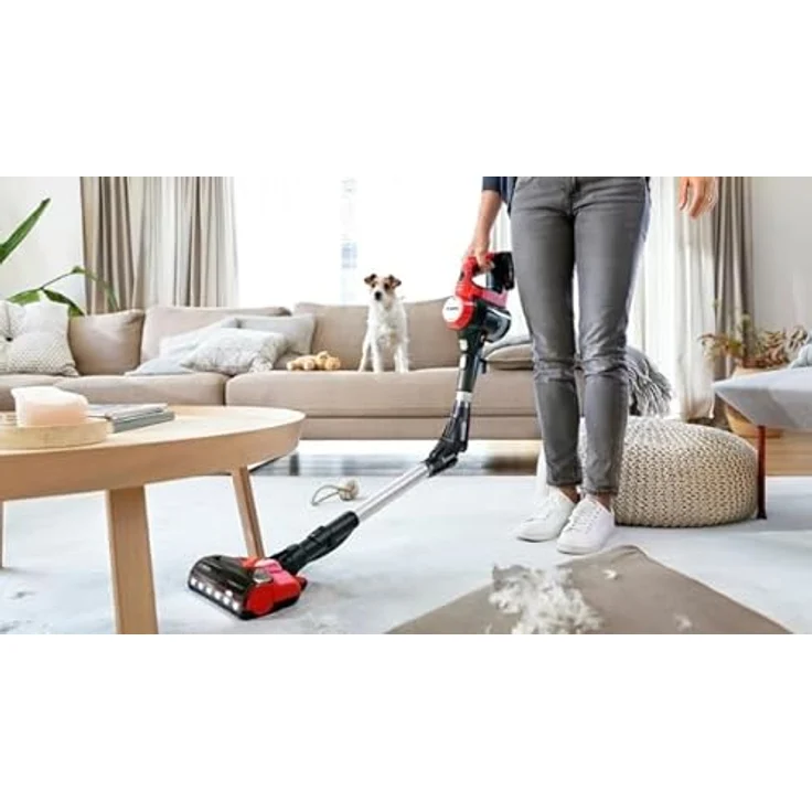 Bosch BCS711PET Besenstaubsauger Silber One Size / EU Plug 220V - Handstaubsauger mit beutelloser Reinigung und 40 min Akkulaufzeit – Bild 7