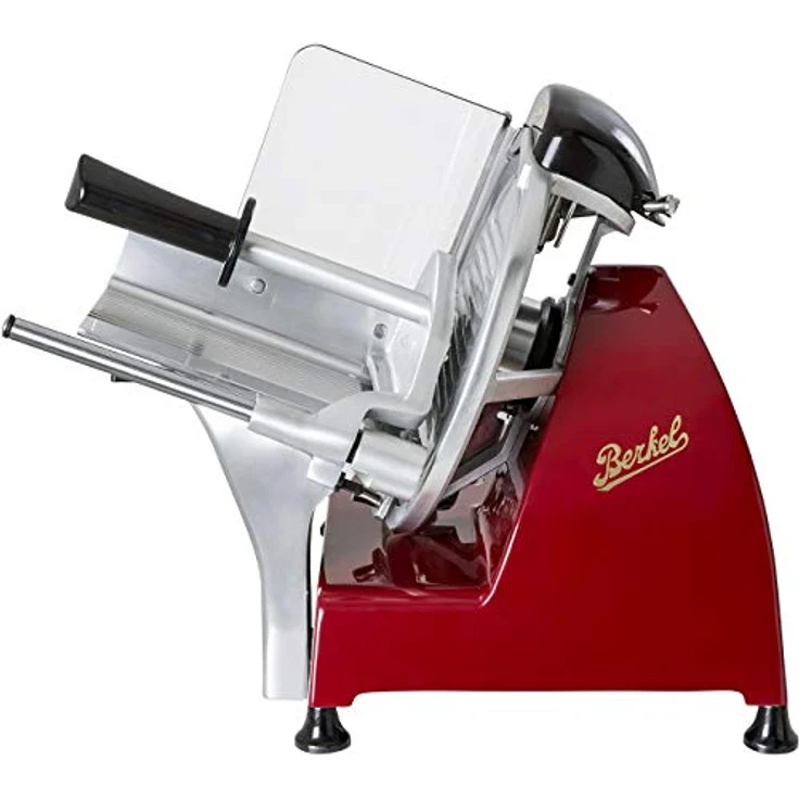 Berkel Allesschneider Red Line 250, inkl. Schneidebrett, 190W, aus Esche und Edelstahl, rot – Bild 6