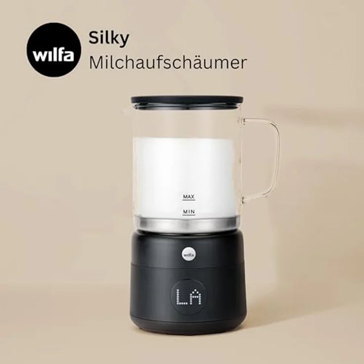 Wilfa SILKY MF1B-250, Milchaufschäumer mit 5 Programmen, 600 W, für heißen und kalten Schaum – Bild 2