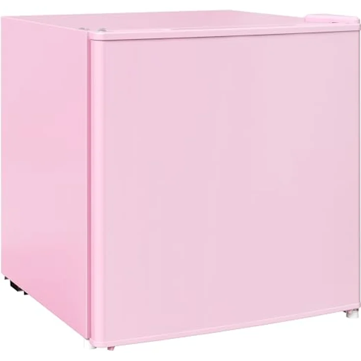 HOMCOM Mini-Gefrierschrank 35 L, freistehende Gefrierbox mit 5-stufiger Temperaturregelung und leisem Betrieb, rosa – Bild 1