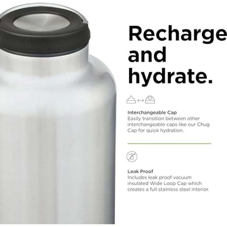 KleanKanteen ®TKWide V Trinkflasche Brushed Stainless One Size – Bild 4