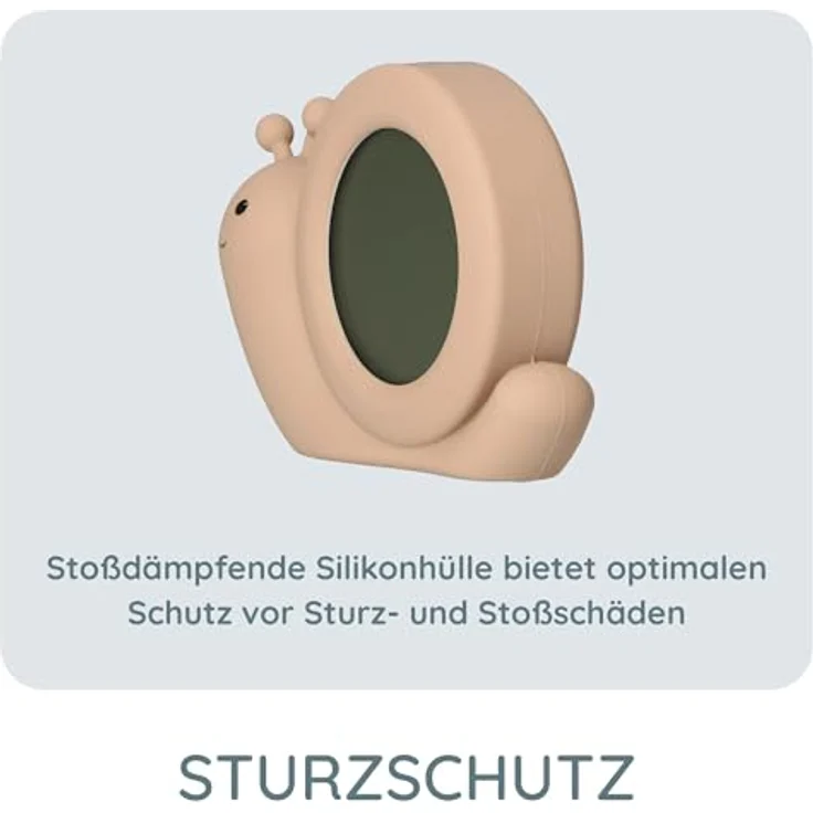 Alecto BC110BE SIMON Kinderwecker, 3-in-1 Schlaftrainer mit Nachtlicht und digitaler Zeitanzeige, wiederaufladbar, blau – Bild 6