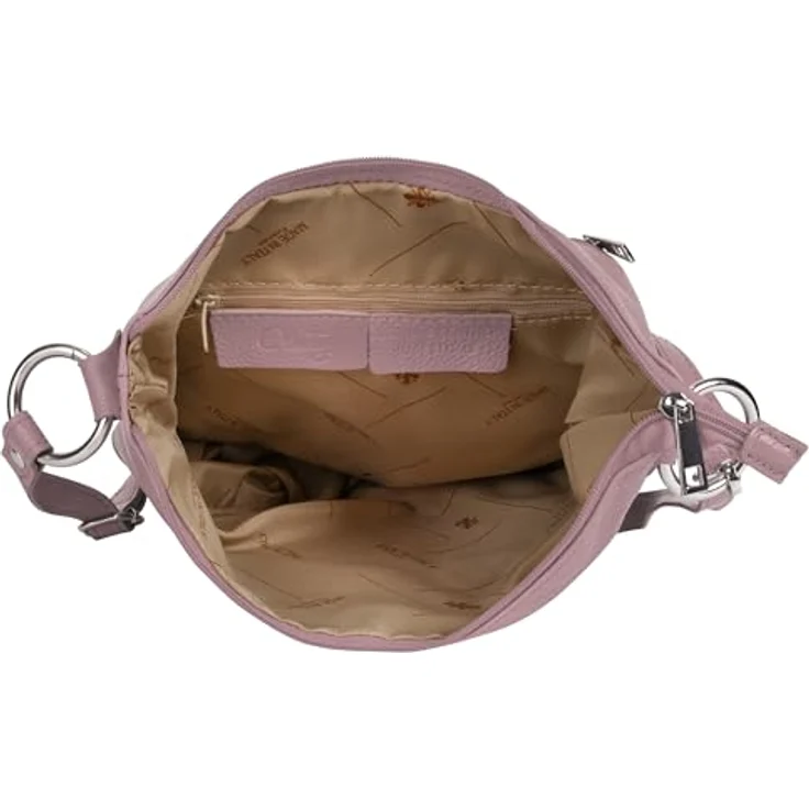 Cluty Umhängetasche aus 100% Rindleder, Made in Italy, Höhe 26 cm x Breite 24 cm x Tiefe 14 cm, verstellbarer Schultergurt 55 cm - 105 cm – Bild 6