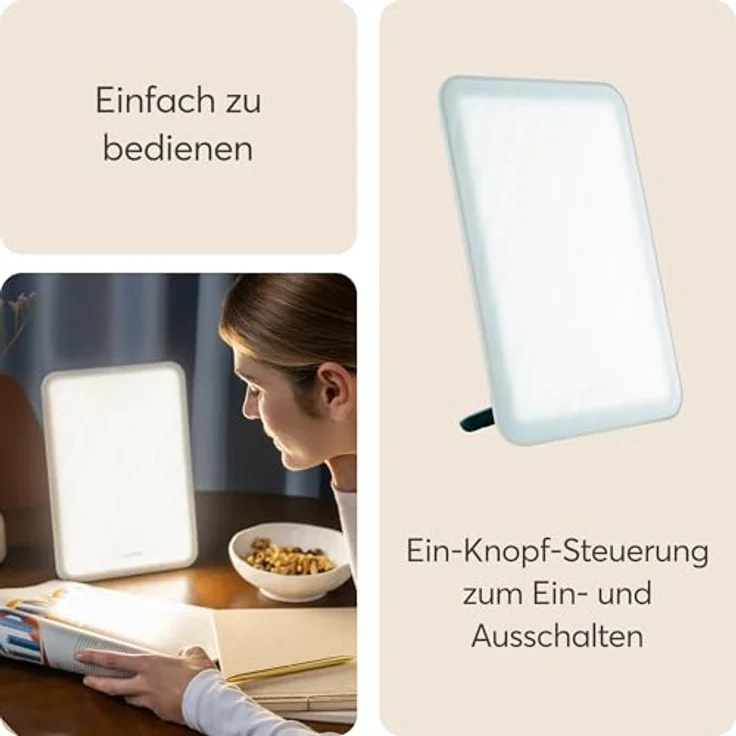 Lumie Vitamin L - schlanke Lichtdusche mit 10.000 Lux für eine effektive SAD-Lichttherapie – Bild 6