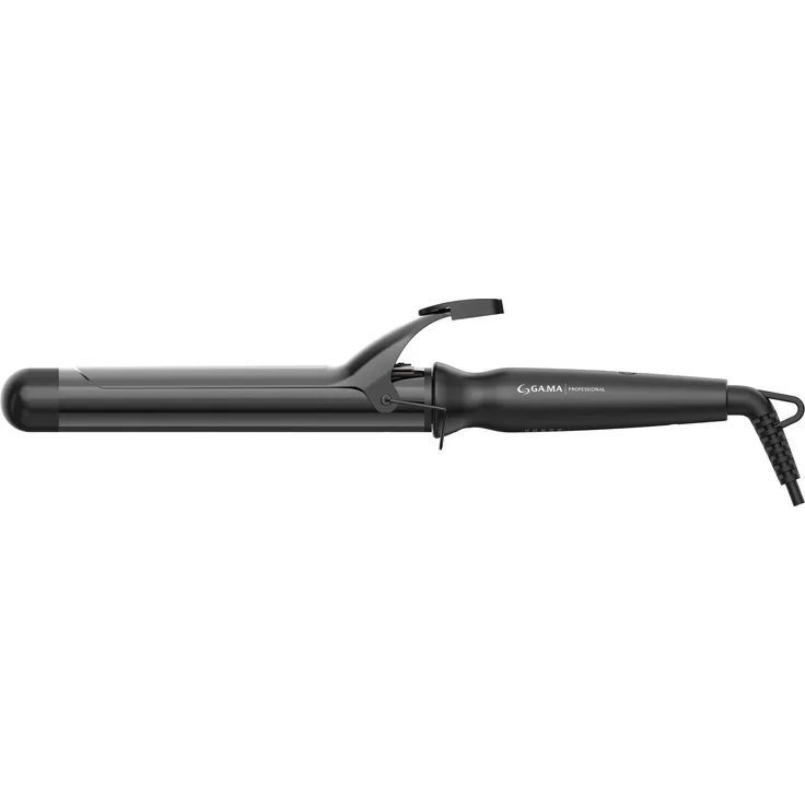 GA.MA Curling Iron Silk Salon 32mm, Lockenstab mit Silk-Chrome-Technologie und Nano-Silber-Beschichtung, schwarz