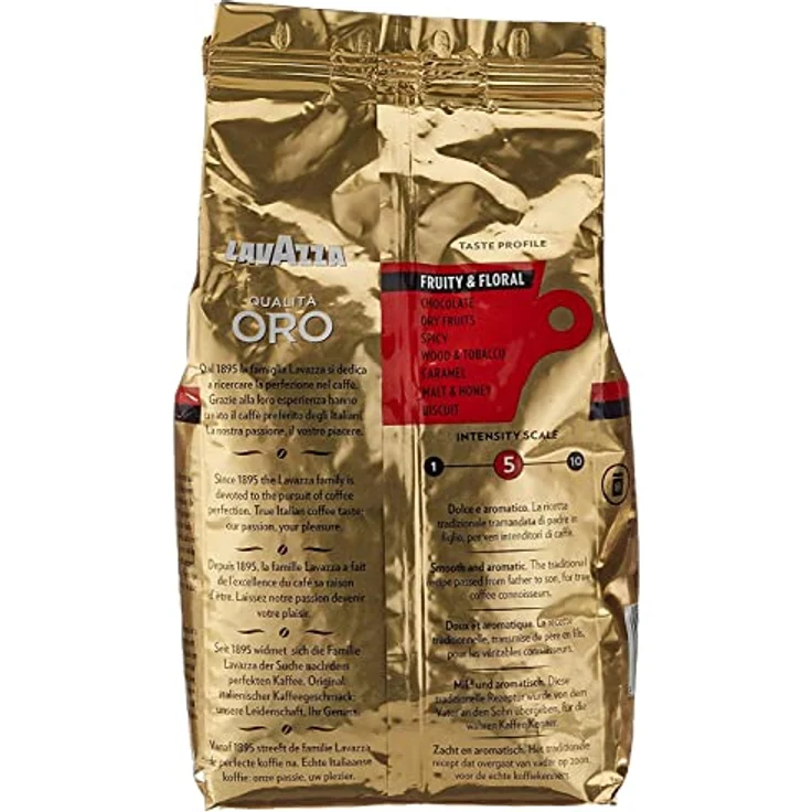 Lavazza Kaffee Qualita Oro, ganze Bohnen, Bohnenkaffee, Bohne, 1000g – Bild 4