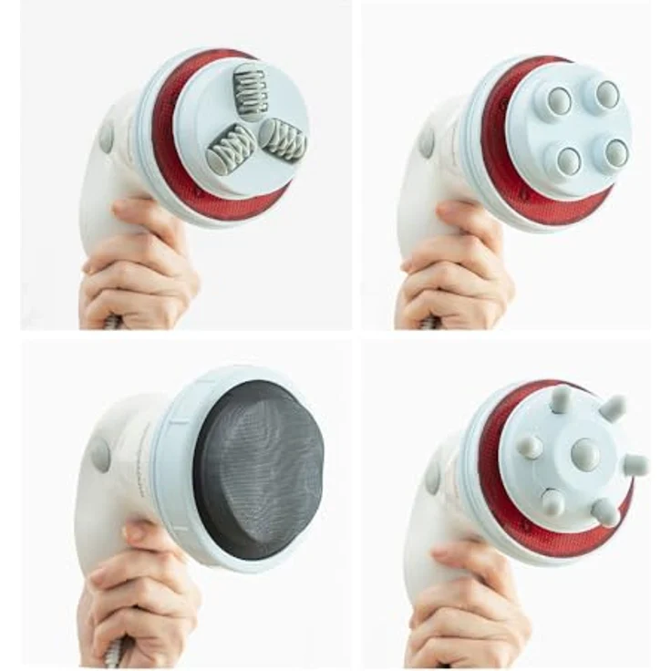 InnovaGoods, Wellness Beauté Cellyred 5-in-1 Massagegerät mit Infrarotwärme, Anti-Cellulite, Rotations- und Vibrationsbewegung, verschiedene Massageköpfe – Bild 2