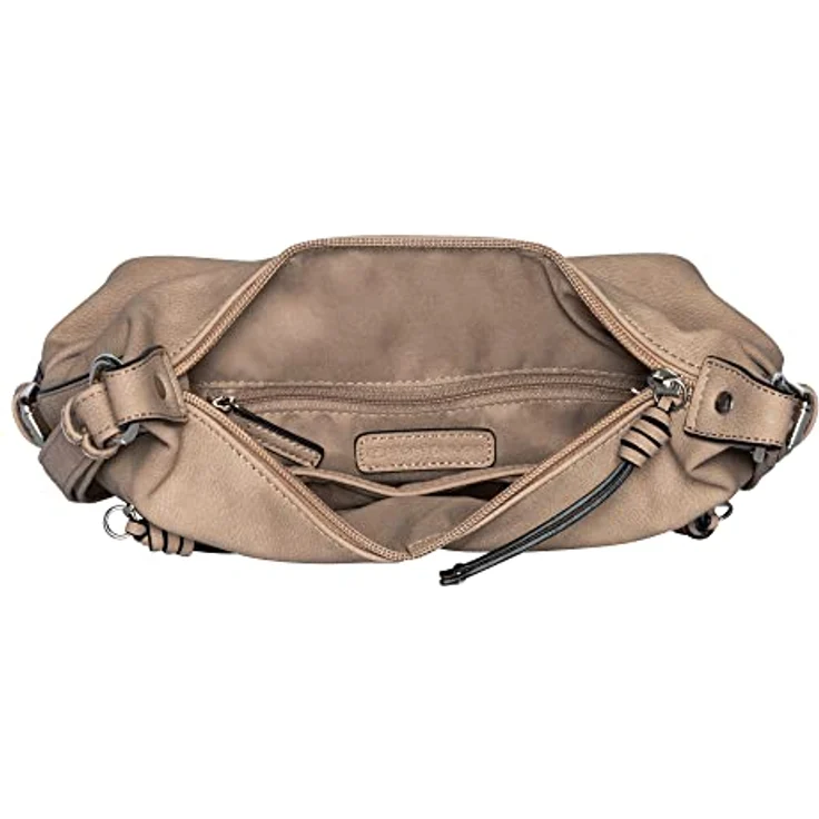 TOM TAILOR Umhängetasche CAIA Cross bag M, Nubuklederimitat, 7 Fächer, verstellbarer Schulterriemen – Bild 5