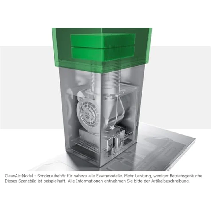 Bosch Serie 2 DWK67EM60, Motorhaube, Kamin abgewinkelt, Breite: 59 cm, Tiefe: 43.4 cm, Absaugung und Rückführung (mit zusätzlichem Rückführungsset), mit internem Motor, Schwarz – Bild 8