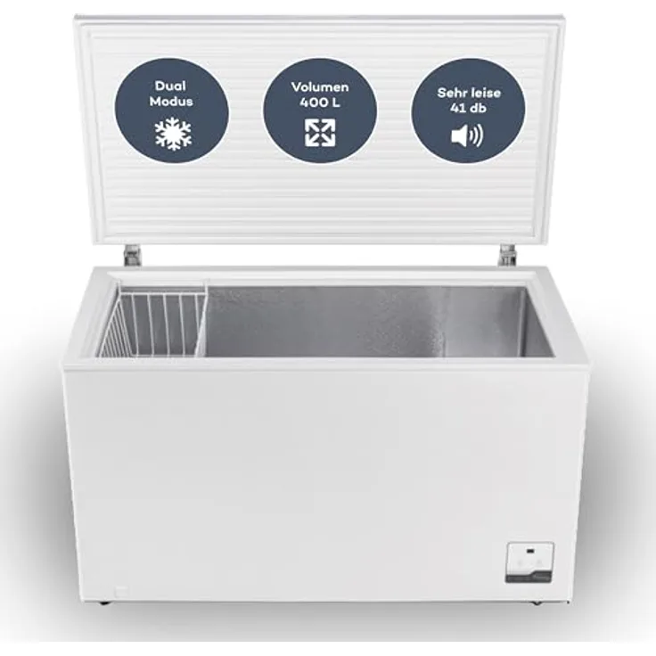 SCHOEPF GT400S Gefriertruhe / 400 Liter / Energieeffizient / Leise / Inverter-Technologie / Weiß