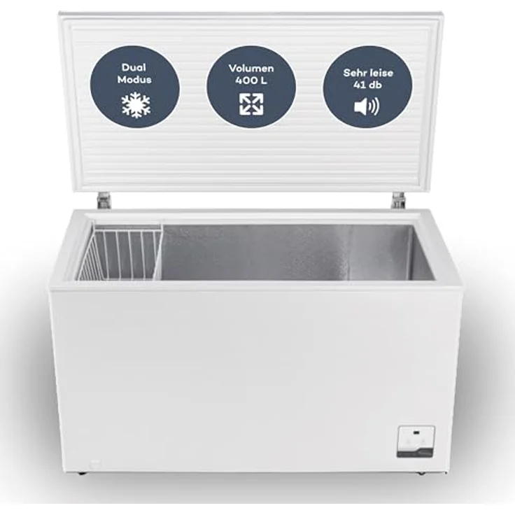 SCHOEPF GT400S Gefriertruhe / 400 Liter / Energieeffizient / Leise / Inverter-Technologie / Weiß – Bild 1