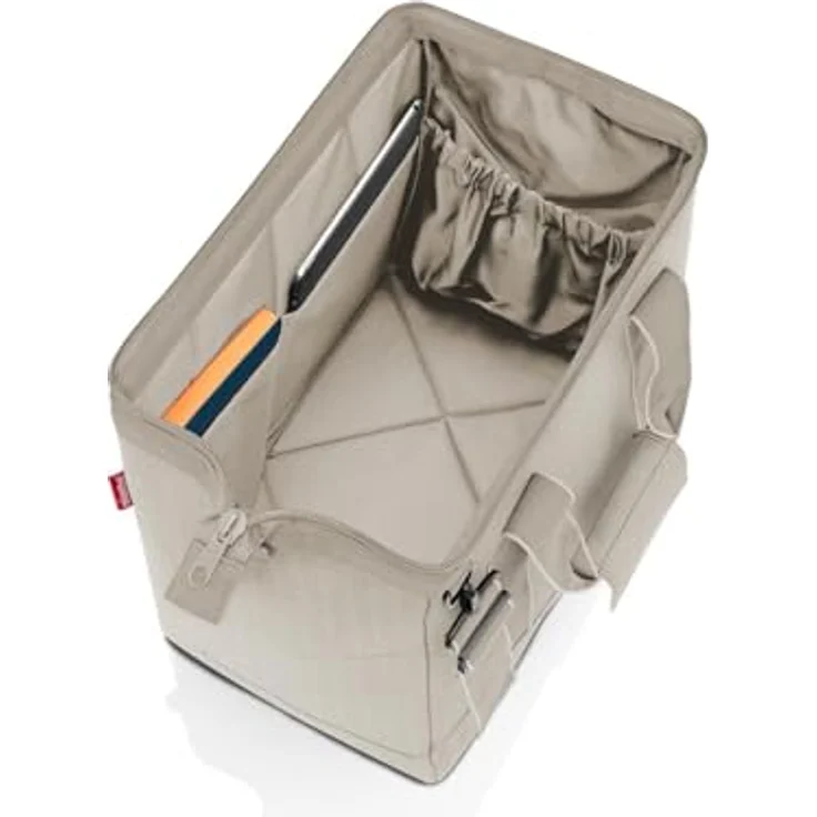 REISENTHEL® Einkaufsshopper allrounder M herringbone sand, geräumige Reisetasche mit klassischem Muster und praktischer Aufteilung – Bild 3