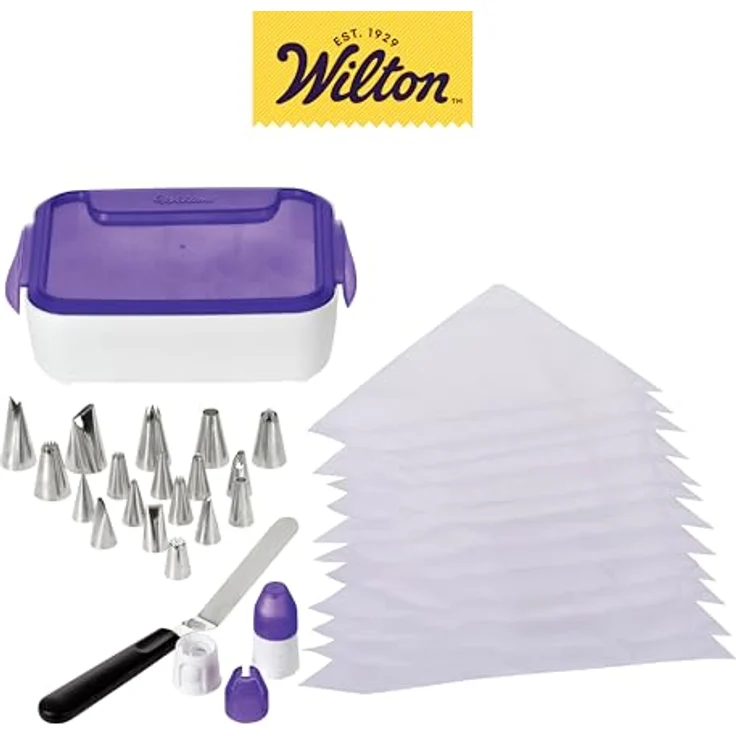 Wilton 2104-1368 Tüllen Set Deluxe, Edelstahl, Lila, 6.12 x 21.92 x 20.75 cm – Bild 3