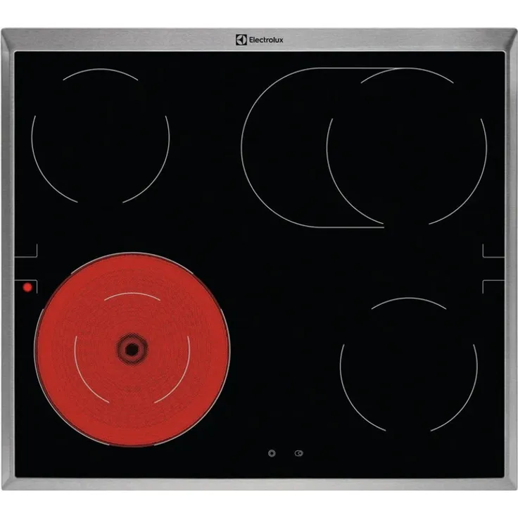 Electrolux Professional LRD64062XK, Herdgebundenes Glaskeramikkochfeld mit 4 Kochzonen und Touch-Control-Steuerung