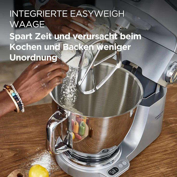 Kenwood KVL85.424SI Titanium Chef Baker XL Küchenmaschine, 1200W, 5,7L Schüssel, silber, Serie: Titanium Chef Baker XL
 – Bild 4