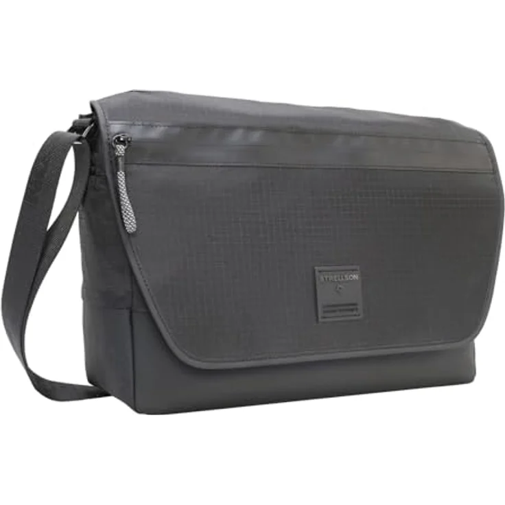 Strellson herren messenger northwood rs dorian Umhängetasche - Laptop Bag, gepolstertes Laptopfach, Schwarz – Bild 2