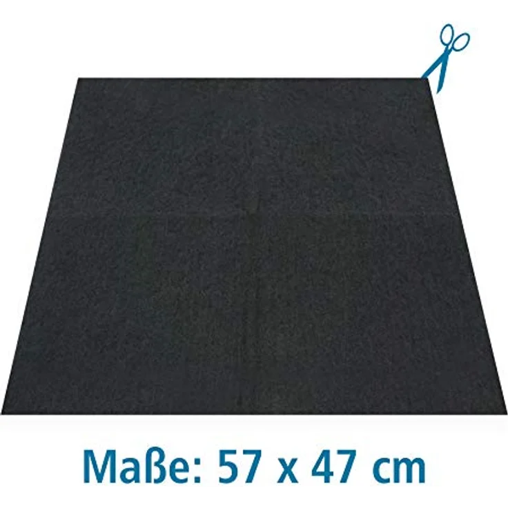 itenga Universal Filter Kohlefilter Aktivkohle und Fettfilter 47x57cm, umweltfreundlich und kompostierbar - für Dunstabzugshaube (Aktivkohlefilter) – Bild 3