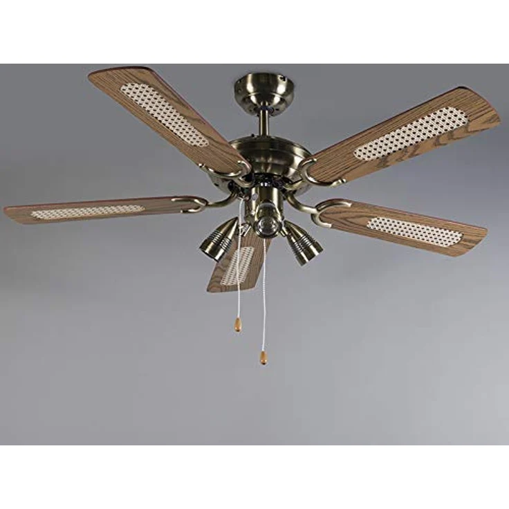 Qazqa - Modern Deckenventilator mit beleuchtung Bronze - Mistral 42 I Wohnzimmer I Schlafzimmer - Stahl Rund - LED geeignet GU10 – Bild 10