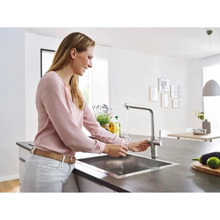 Grohe Blue Home, Wasserfilter Standard, Schwarz, Hebelgriffe, Typ L, Keramik, versandkostenfrei – Bild 6