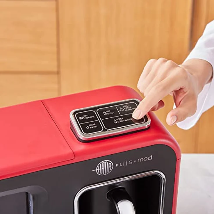 KARACA Hatır Plus Mod 5 in 1 Tee- und Kaffeemaschine, rot, für 10 Tassen, Filterkaffee und türkischen Mokka – Bild 4