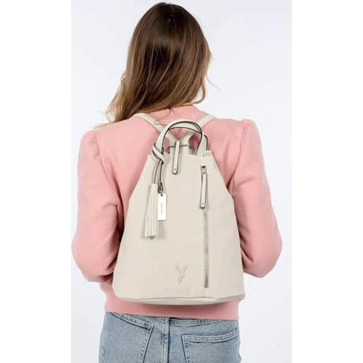 Suri Frey SFY Romy City Rucksack, 33 cm, beige, 100% Polyester, 30 cm x 18 cm x 33 cm – Bild 3
