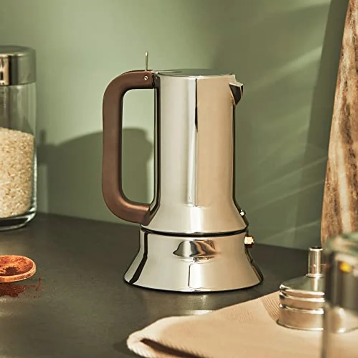 Alessi Espressomaschine 3.Tassen für Induktion Edelstahl – Bild 5