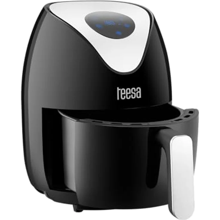 Teesa Digitale Airfryer 1,8l, Heißluftfritteuse mit LCD Bildschirm, schwarz, 1000W, spülmaschinenfest – Bild 4
