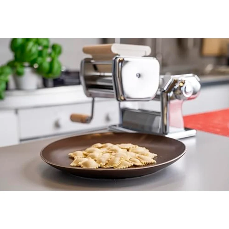 Imperia Raviolatrice Classic Line, Edelstahl Raviolimaker für Nudelmaschinen, für 3 x 3 cm Ravioli, hochwertiges Stahlzubehör – Bild 3