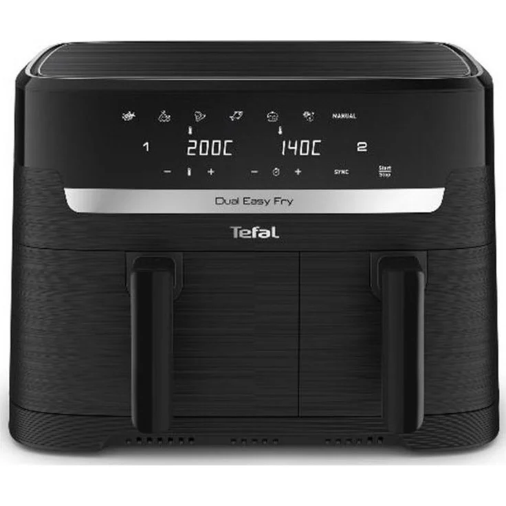 Tefal EY901N Heißluft-Fritteuse, 8,3 L Doppelkammer, 2700 W, Schwarz – Bild 1