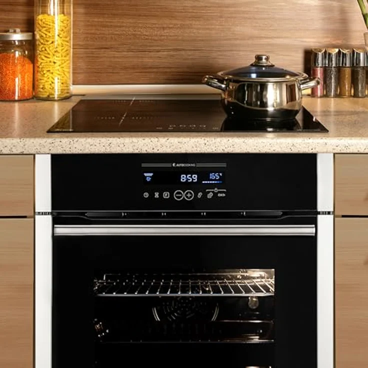 KKT KOLBE Backofen und Induktionskochfeld SET8016IH859RL, eingebautes Kochfeld mit SensorTouch, 7000W Leistung, inklusive Katalysereinigung und Dampf-Clean, 60 cm breit – Bild 2